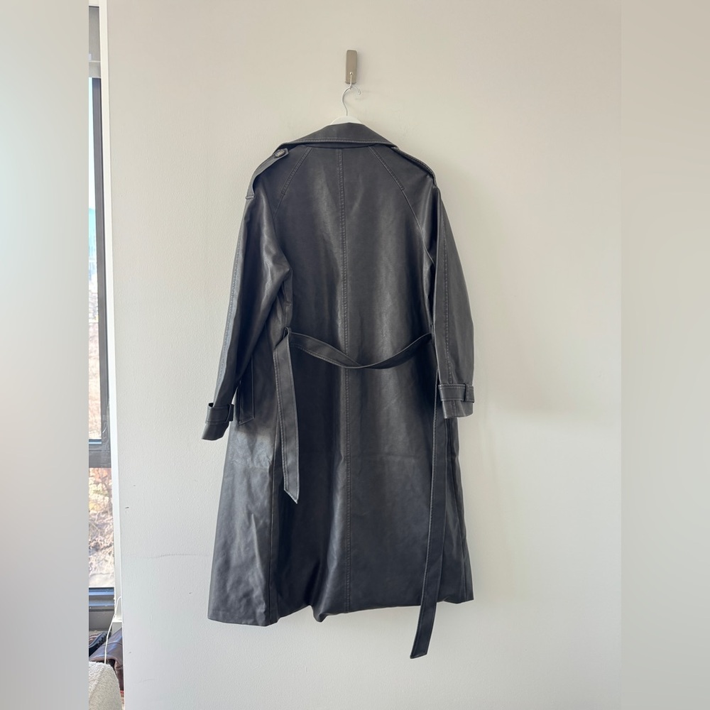 PRINCESS POLLY Day To Night Faux Leather Black Jacket M/L - Picture 6 of 8